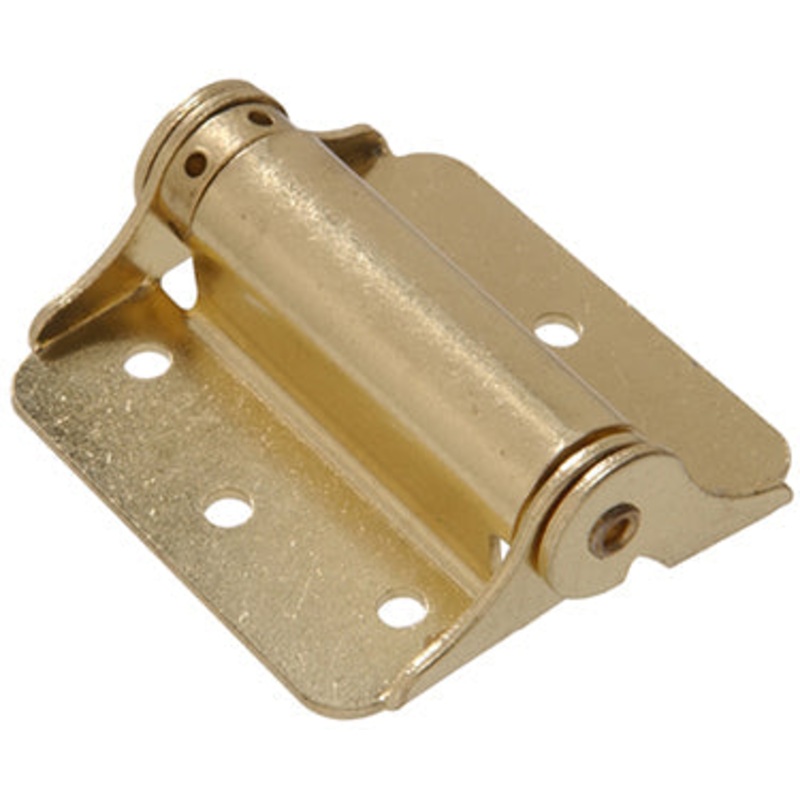 3  BRASS PLATED ADH SPG DR HNGE