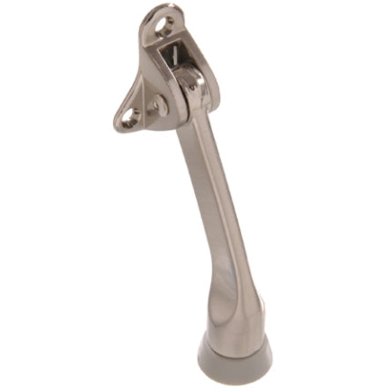 4  SATIN NICKEL KICKDN DOOR STOP