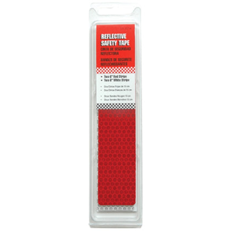 6  RED AND WHITE SAFETY TAPE