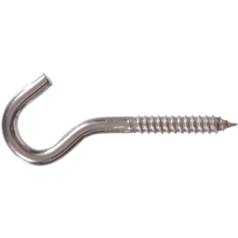 HOOK SCREW 1/4 X  4 1/4 IN SS HEAVY DUTY