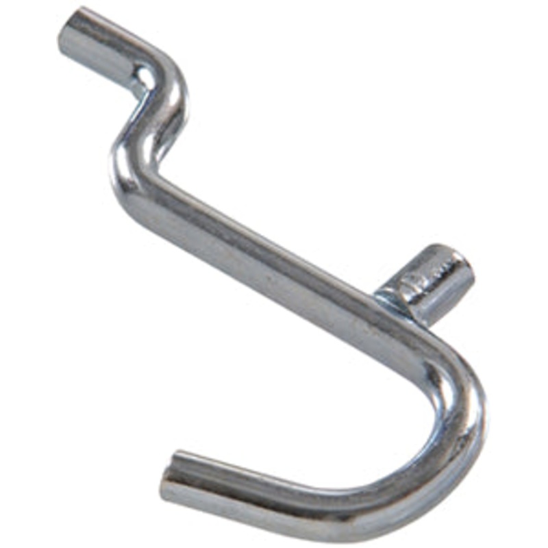 1-1/2  ZINC PLATED PEG CURVED HOOK