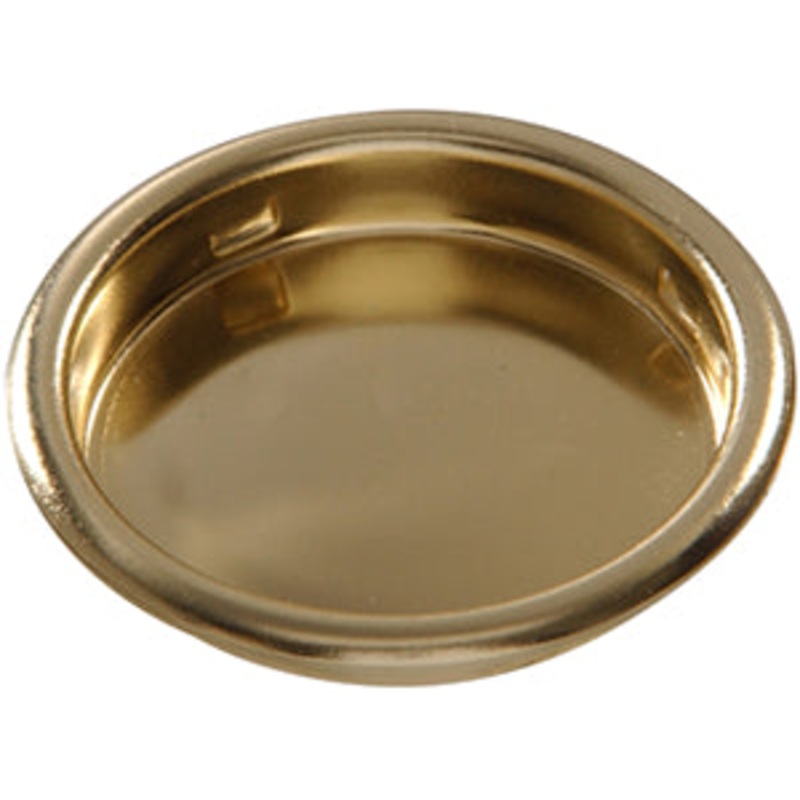1-3/4  BRASS PLATED CUP PULL