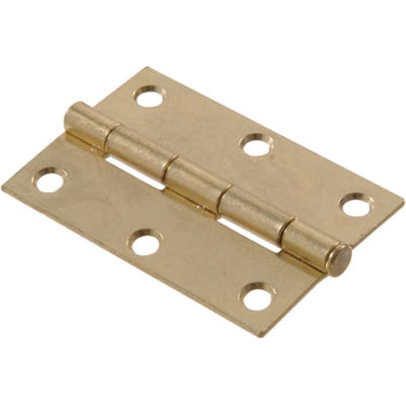 2-1/2  BRASS PLATED NARROW HINGE