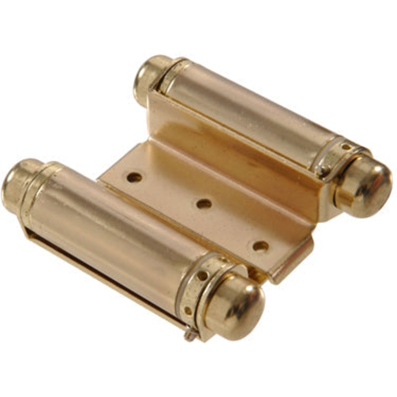 3  SATIN BRASS DBL ACR SPRG HNGE