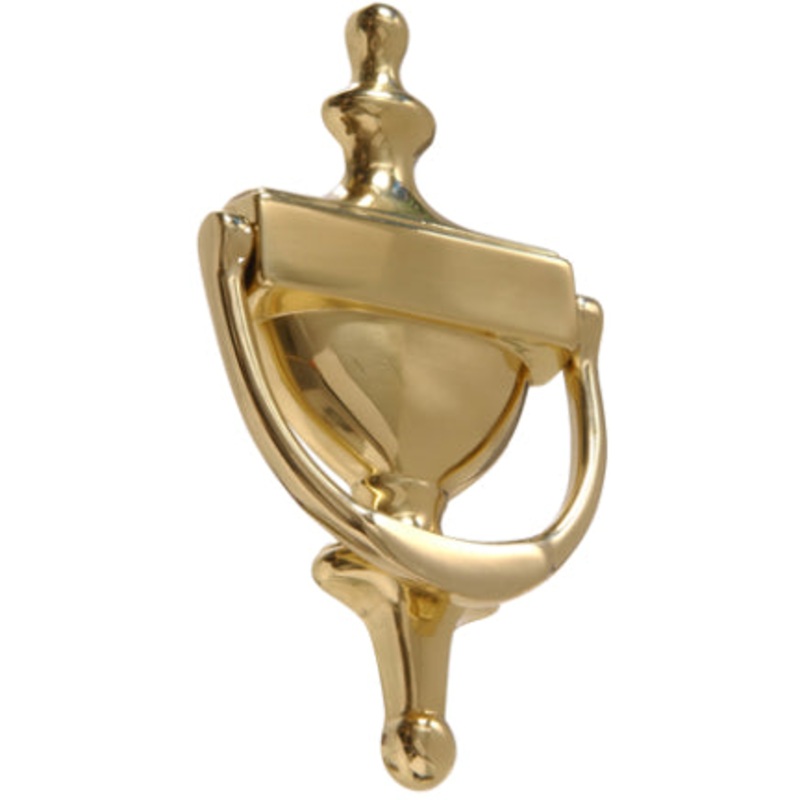 6-1/2  SOLID BRASS DOOR KNOCKER