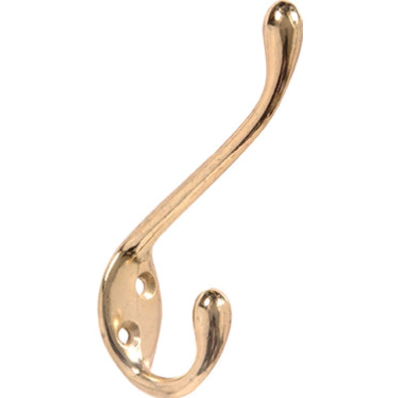 BRASS PLATED GARMENT HOOK