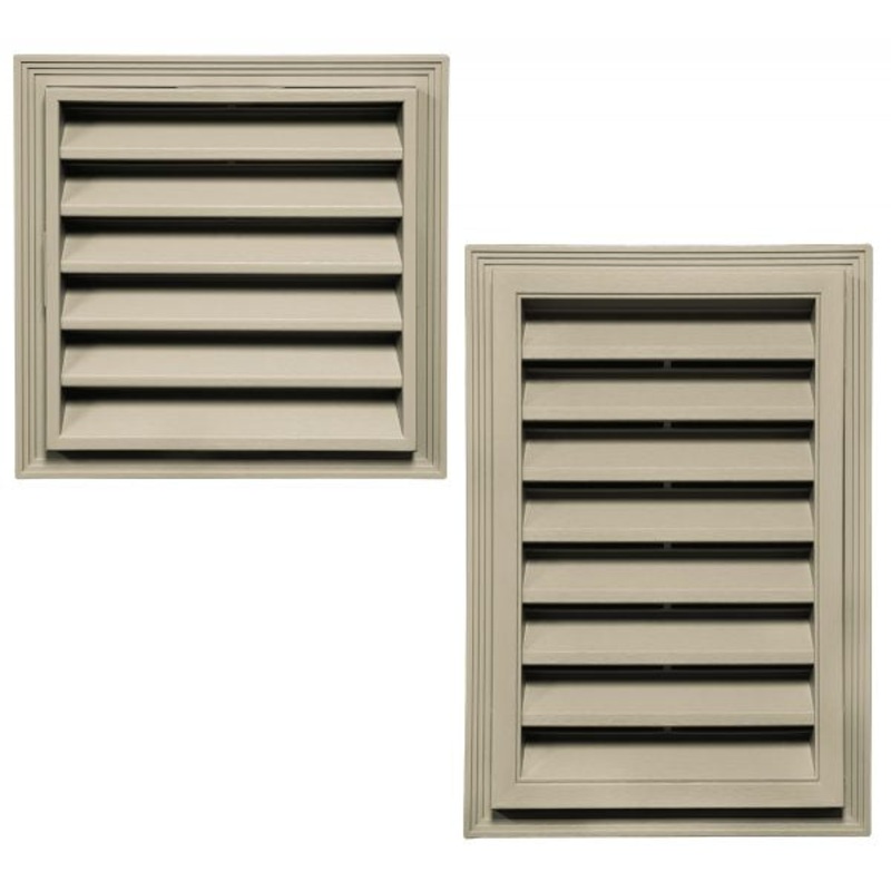 Builders Edge Rectangle Gable Vent – White