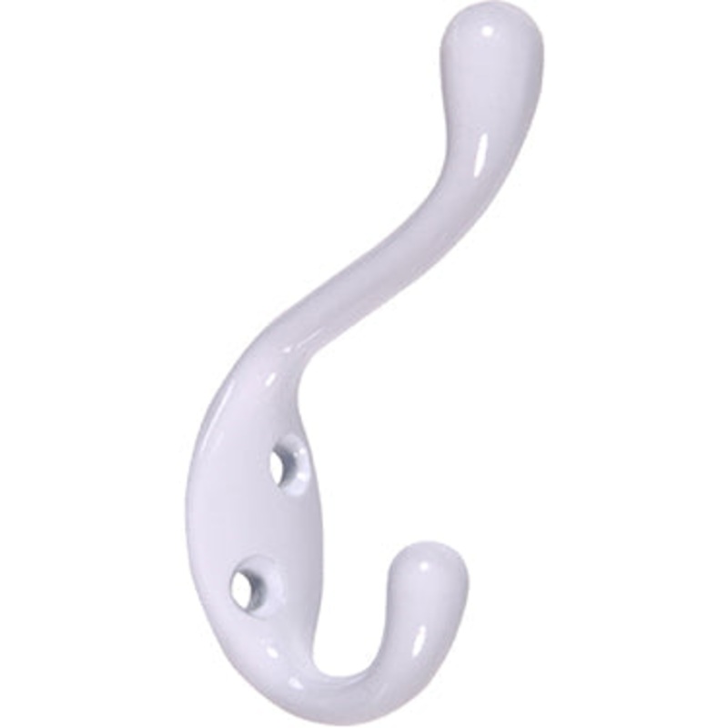 WHITE COAT/HAT HOOK