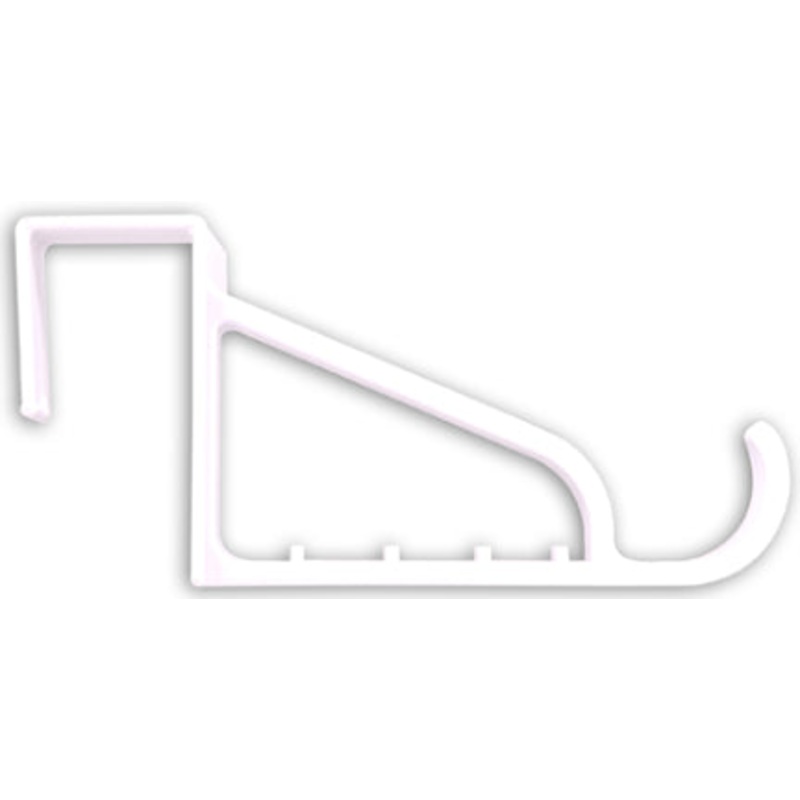 WHITE PLASTIC OVER DOORHOOK
