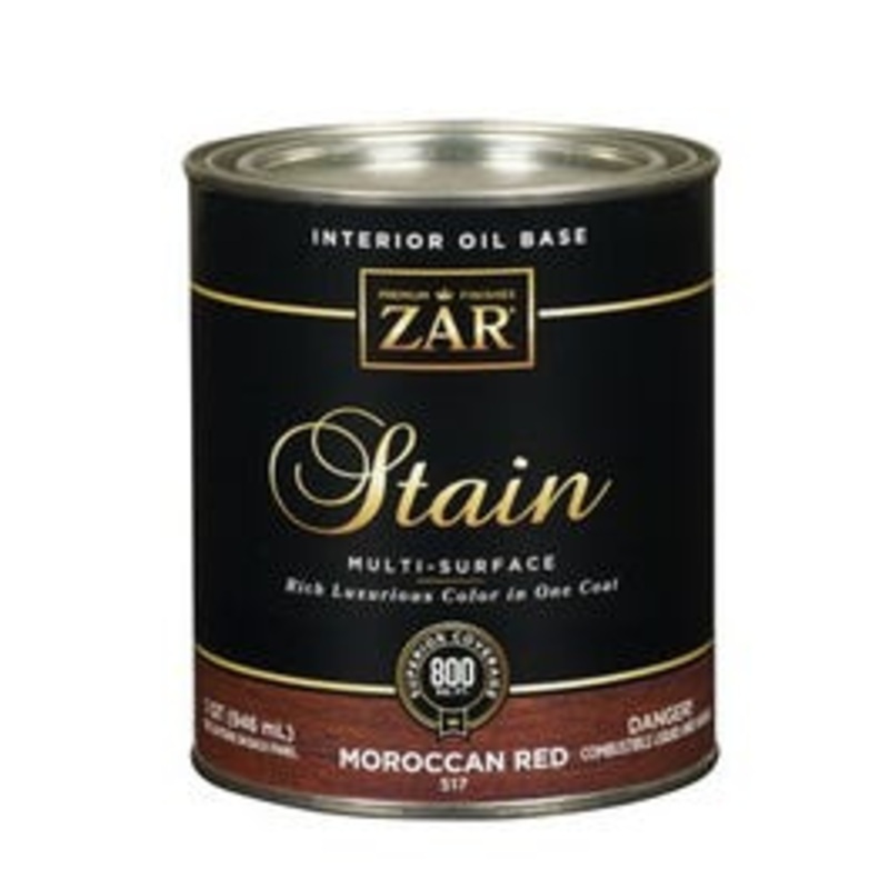 Interior Wood Stain, Moroccan Red, 1-Qt.