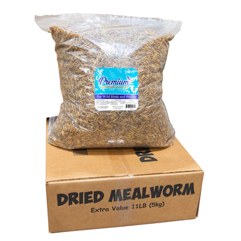 Unipet USA Dried Mealworms 11 lb Value Box