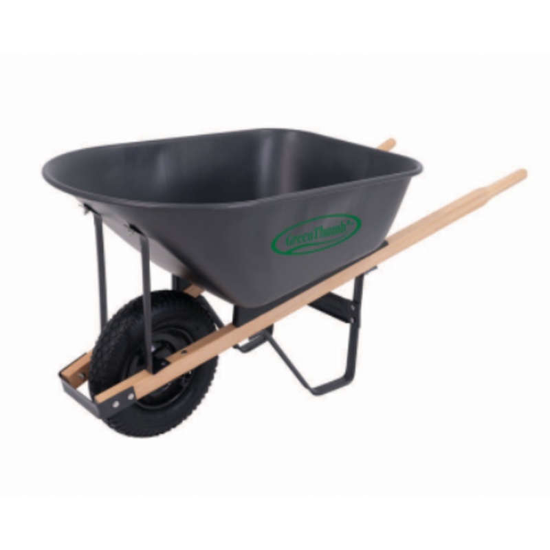 Green Thumb Steel Wheelbarrow