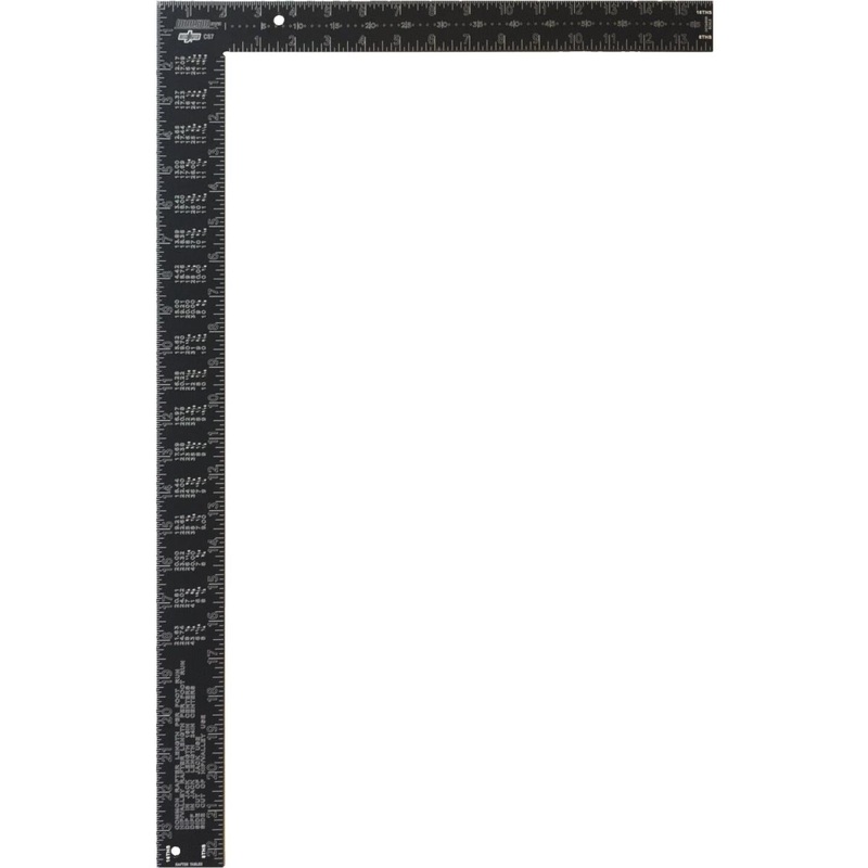 Johnson Level 16 In. x 24 In. Black Aluminum Big J Pro Carpenter’s Square