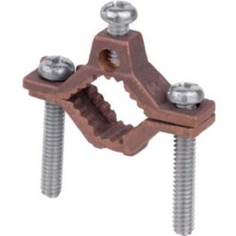 Heavy Duty Ground Clamp, Brass, 0.5 – 1-In.