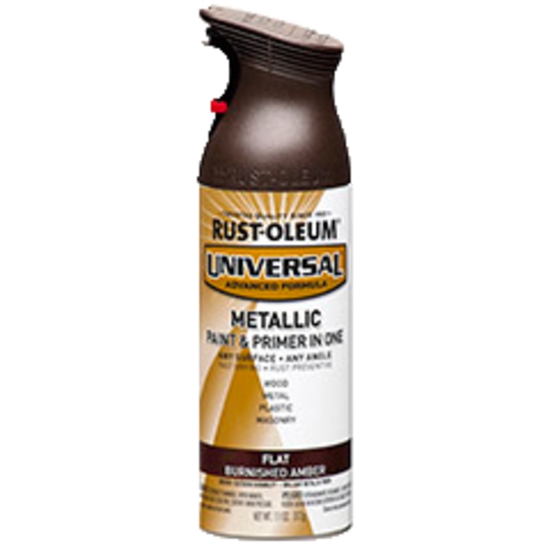 Rust-Oleum Flat Metallic Spray Paint Flat Burnished Amber