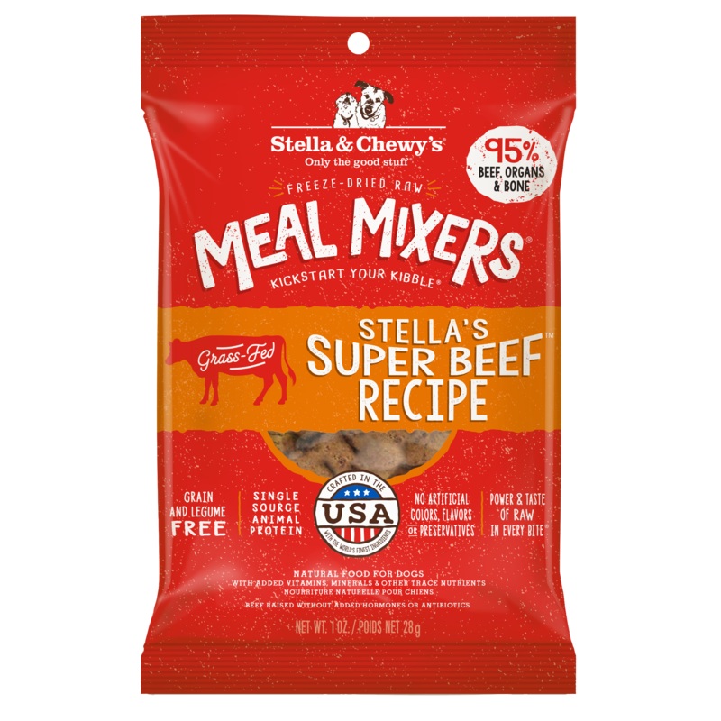 Stella & Chewy’s Freeze Dried Raw Stella’s Super Beef Meal Mixers