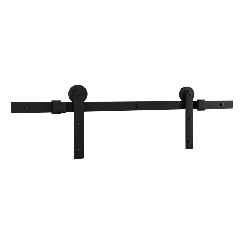 National Hardware Builder Interior Barn Door Kit 72, Matte Black