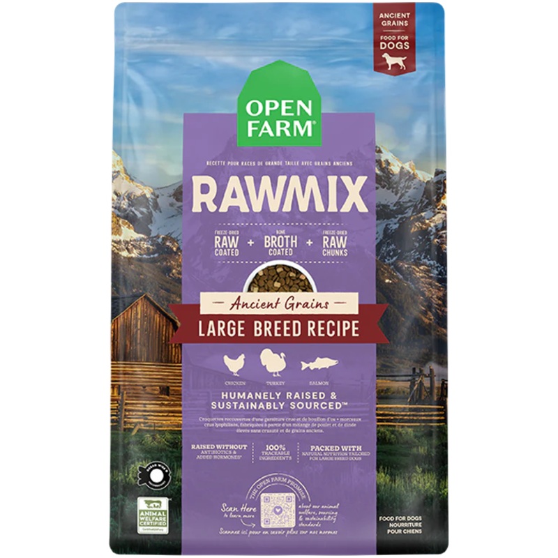 Open Farm Large Breed with Ancient Grains Rawmix for Dogs