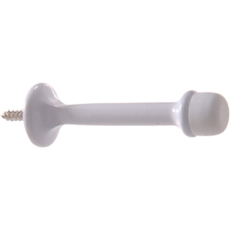 3  WHITE RGD DOOR STOP