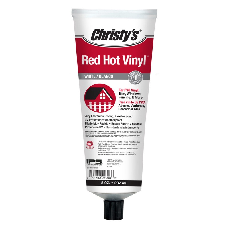 Christy’s Red Hot White Vinyl Adhesive Tube