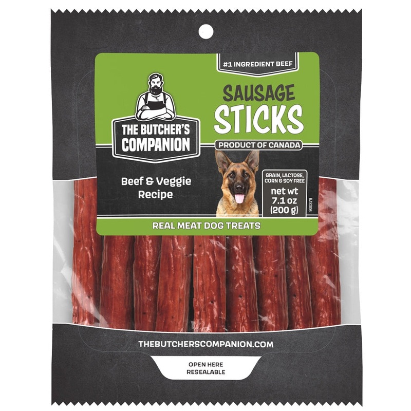 Butcher’s Companion Dog Sausage Sticks Beef & Veg 7.1oz