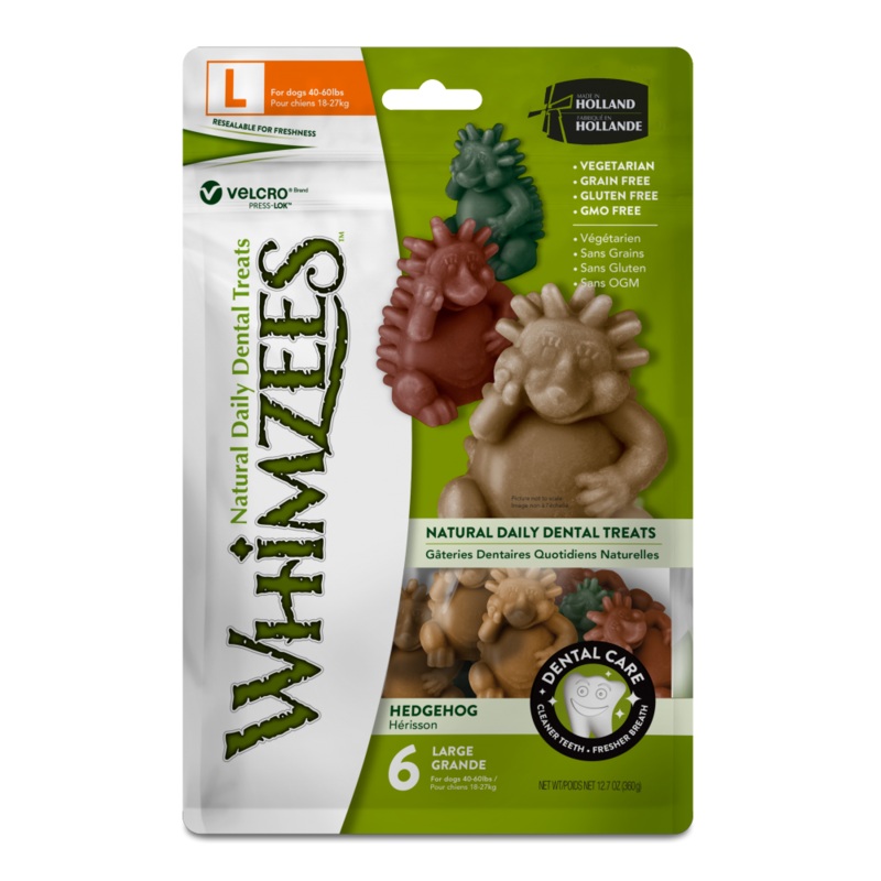 Whimzees Hedgehog Dental Chew Dog Treats