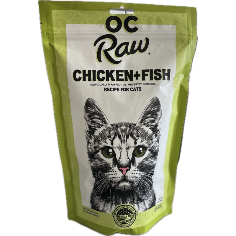 OC Raw Feline Frozen Chicken & Fish Recipe for Cats
