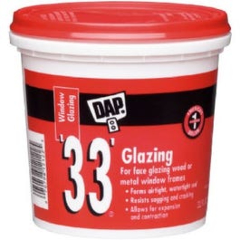 33′ Window Glazing Compound, White, 1-Pt.
