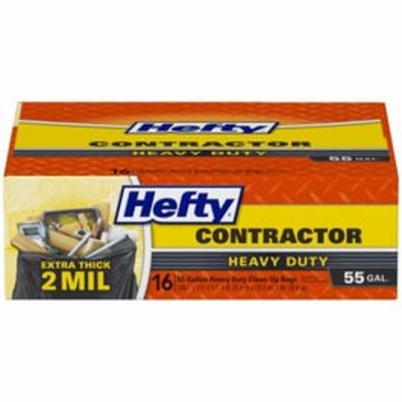 Contractor Trash Bags, Heavy Duty, 55-Gallon, 16-Ct.