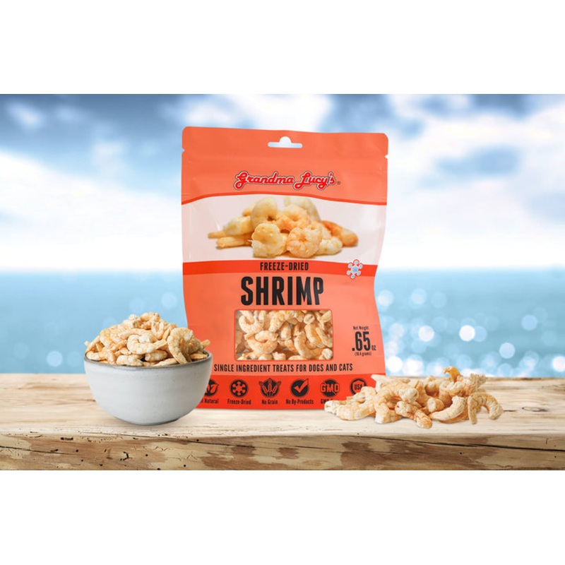Grandma Lucy’s Singles – Shrimp Grain-Free Freeze-Dried Dog & Cat Treats