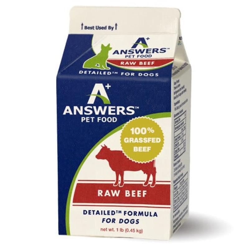 Answers Pet Food Detailed Beef Formula for Dogs – Carton