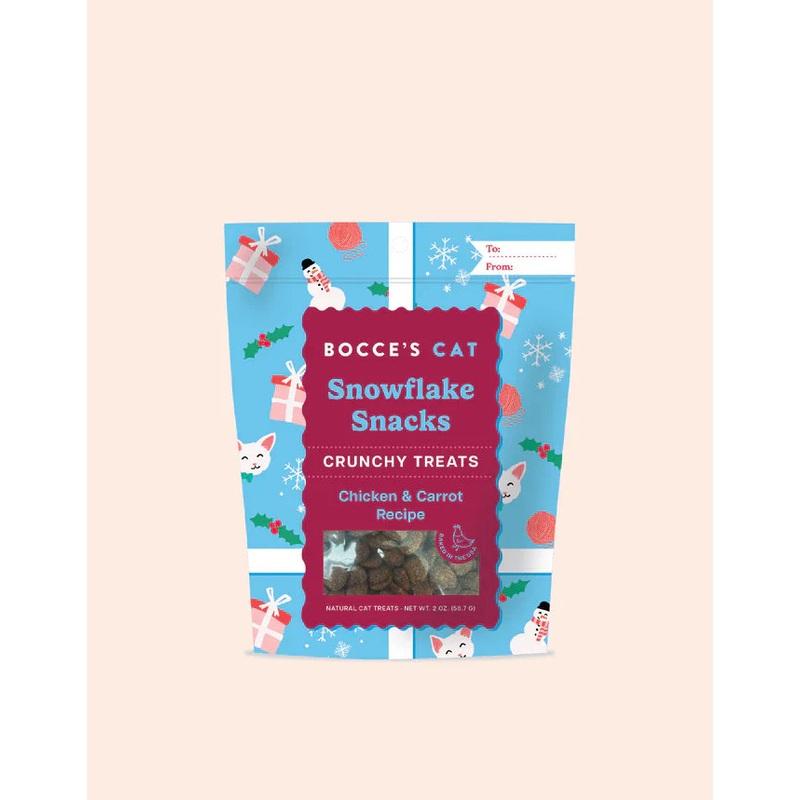 Bocce’s Bakery Snowflake Snacks Crunchy Cat Treats