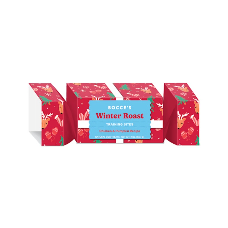 Bocce’s Bakery Winter Roast Cracker Training Bites Dog Treats