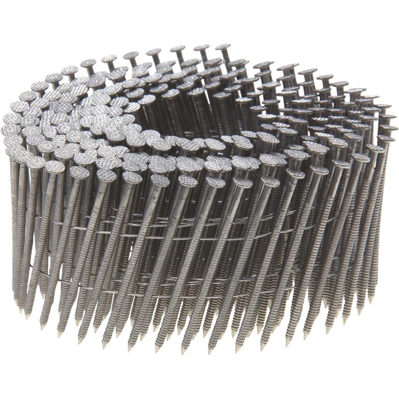 Grip-Rite PrimeGuard Max 15 Degree Wire Weld 304-Stainless Steel Coil Siding Nail, 2 In. x .090 In. (3600 Ct.)