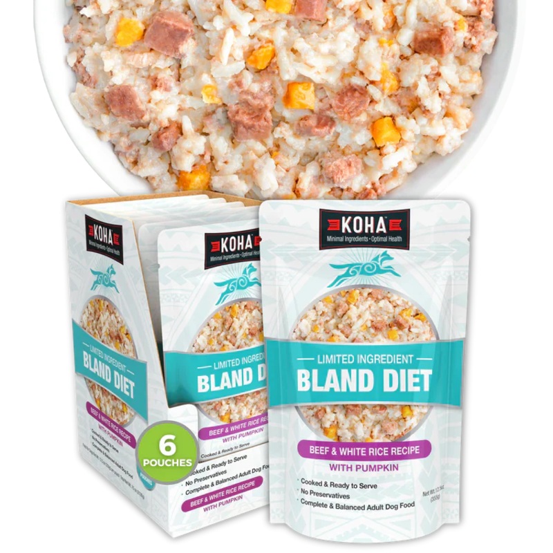 Koha Limited Ingredient Wet Bland Diet Beef & White Rice Recipe for Dogs
