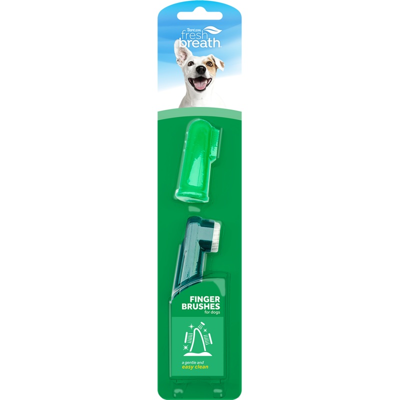 TropiClean Fresh Breath Finger Brushes for Pets
