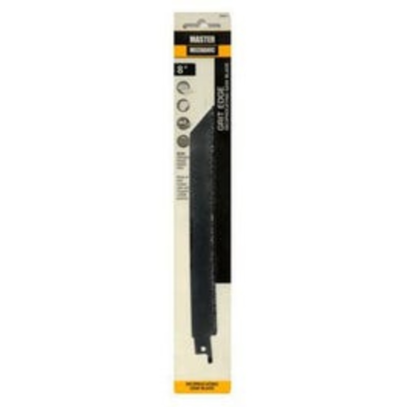 Reciprocating Saw Blade, Coarse Grit Edge, 8-In.