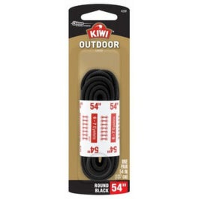 Round Boot Laces, Black, 54-In.