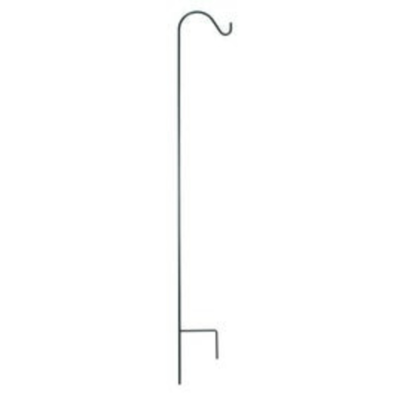 Shepherd’s Hook, Single, Black Steel, 84-In.