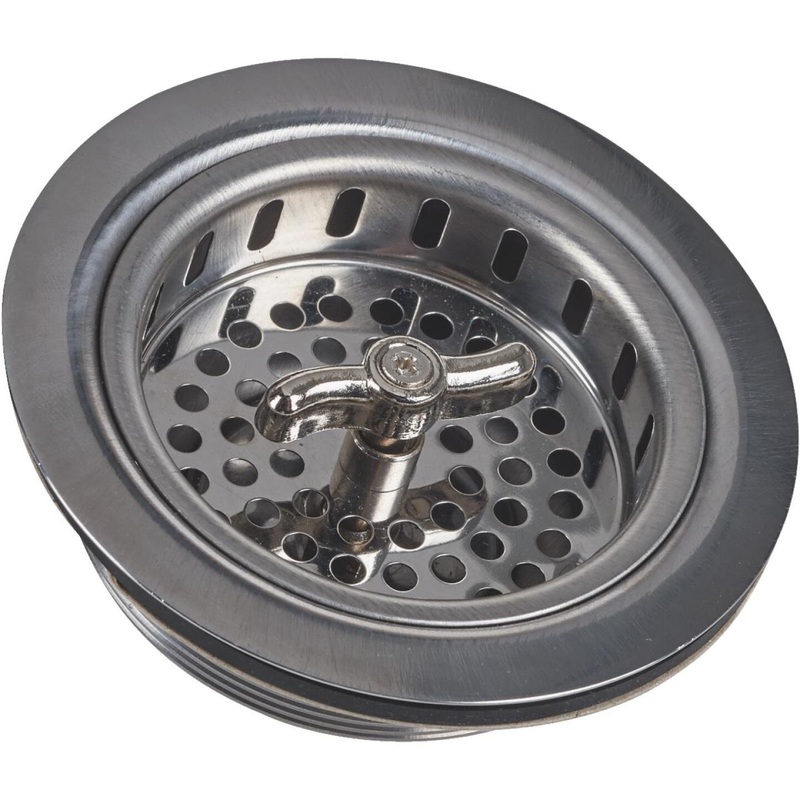 Do it 3-1/2 In. Chrome Turn ‘n Seal Basket Strainer Assembly