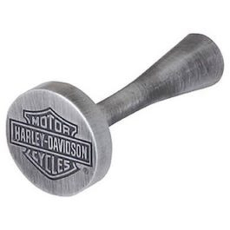 Wall Hook for Clothes, Peg, Bar & Shield Logo, Antique Pewter Finish, 2.23 x 1-In. Diam.