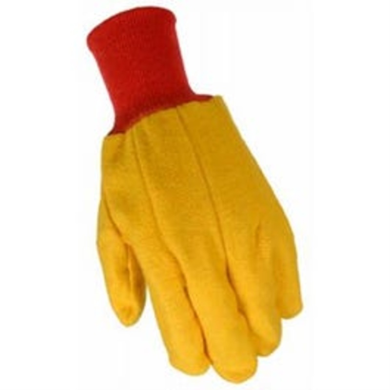 Work Gloves, Poly/Cotton Shell, Men’s L