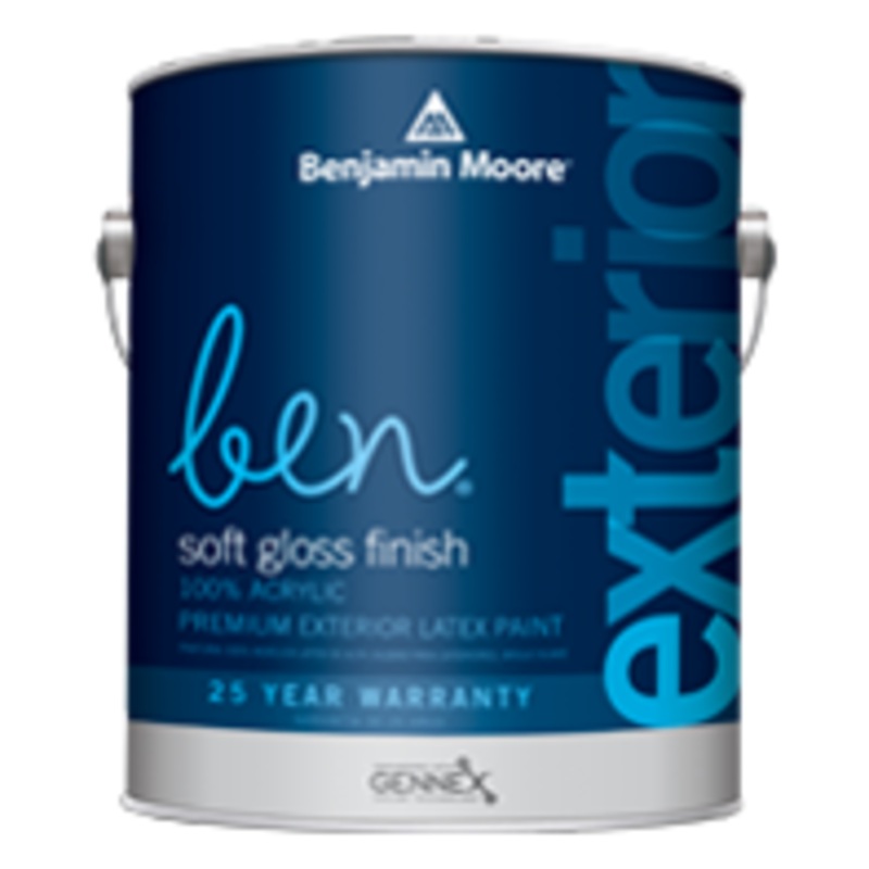 Benjamin Ben Waterborne Exterior Paint – Soft Gloss