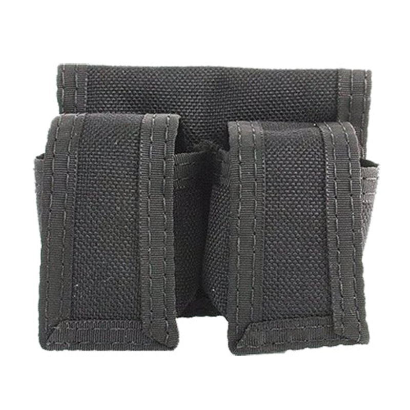 HKS 100B Double Speedloader  Double 22 LR,38 Special,357 Mag Colt; Charter Arms; Dan Wesson; Rossi; Ruger; S Taurus Black Cordura Nylon