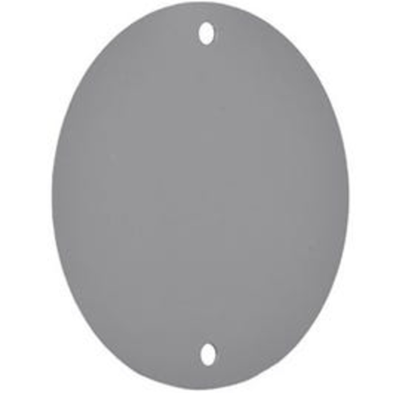 Weatherproof Round Blank Cover, Gray