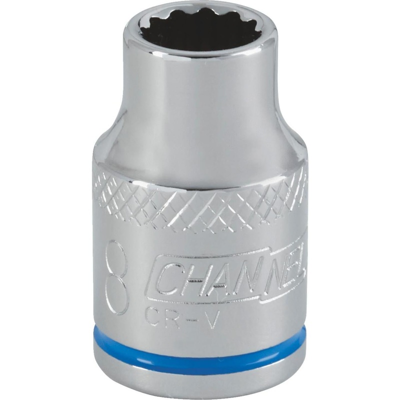 Channellock 3/8 In. Drive 8 mm 12-Point Shallow Metric Socket