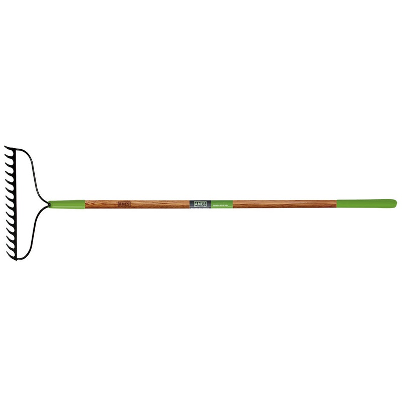 AMES 16-TINE WELDED BOW RAKE|63 height  15.75 width  2.75 depth