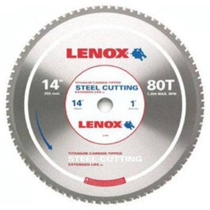 Metal-Cutting Circular Saw Blade, 14-In. x 80TPI