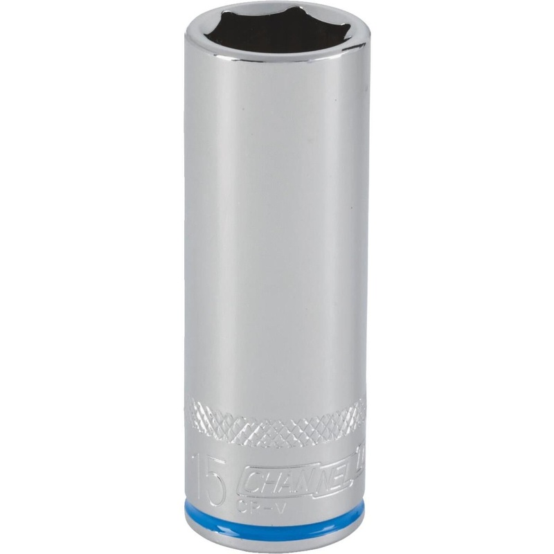 Channellock 3/8 In. Drive 15 mm 6-Point Deep Metric Socket