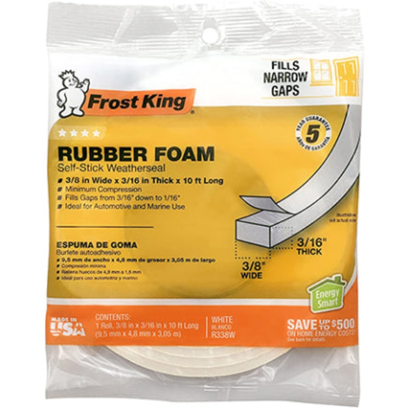 FOAM TAPE 3/8 IN X 3/16 IN